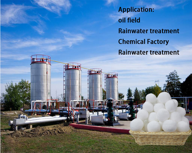 Reusable Filter Ball Fiber Water Treatment Materia Polyester Filter Ball for Water Treatment