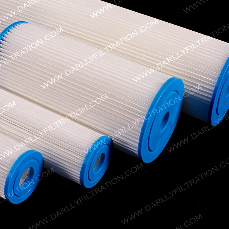Swimming Pool SPA Water Treatment PP Pleated Cartridge Filter with 1um/5um/10um/20um