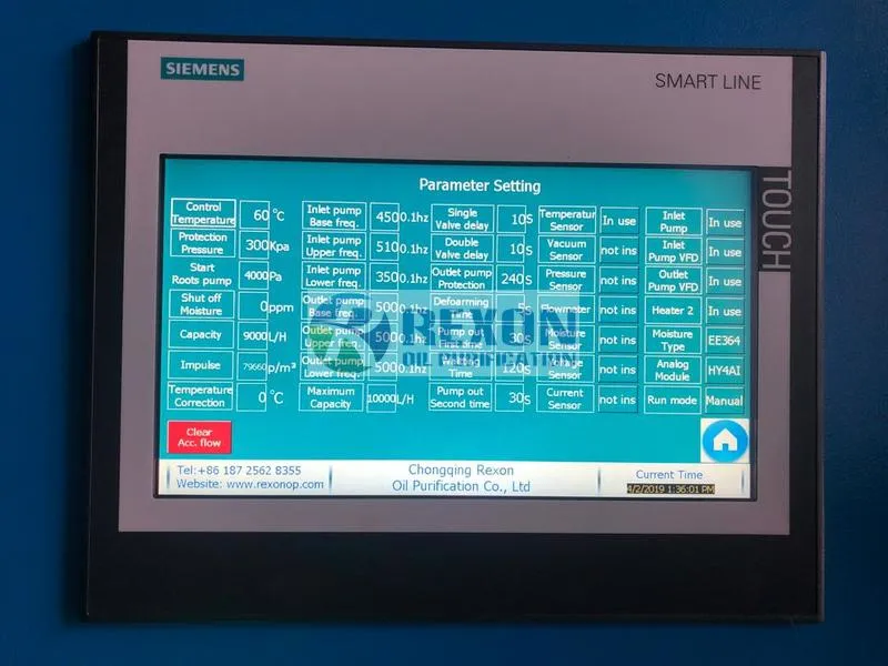 Vacuum Transformer Oil Purifier with Timer Working and Online PPM Tester