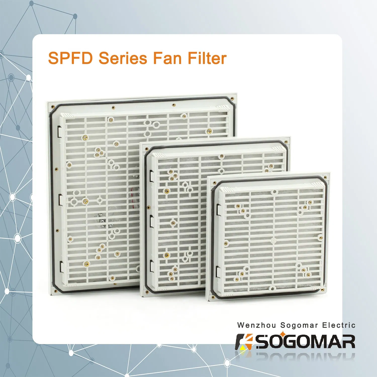 Ventilation Filter Spfd Series with Ral7035 7032 Color for Axial Fan
