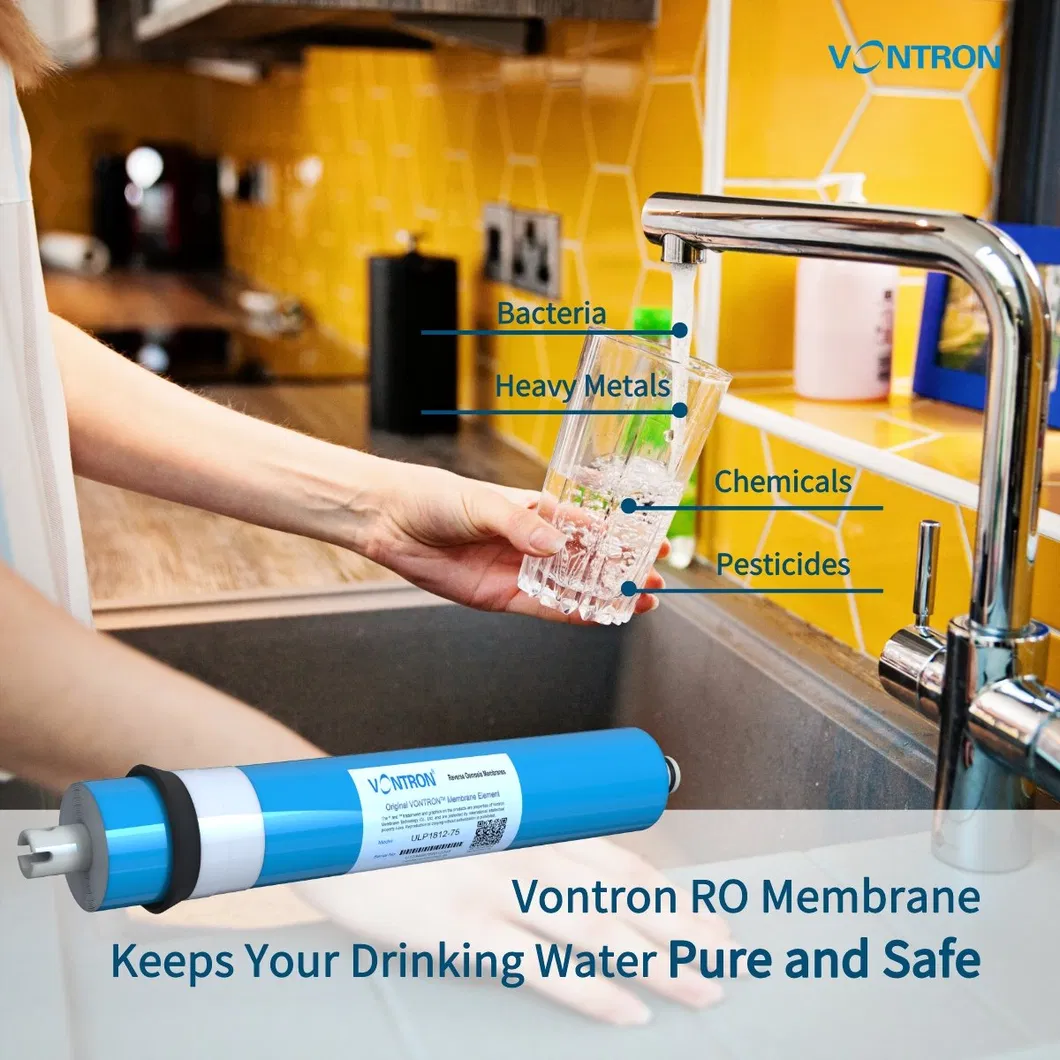 Vontron RO Membrane ULP2012-100 for Reverse Osmosis System 1812/2012 50gpd 75gpd 100gpd