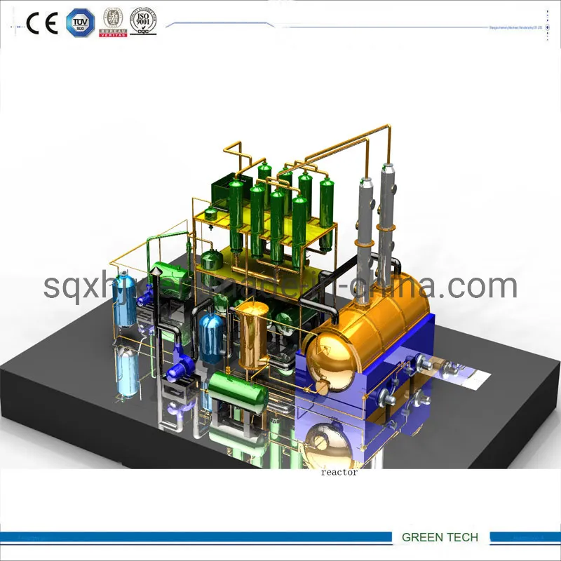 Washing Oil Recycling Machinery by Distillation Purification 10tpd