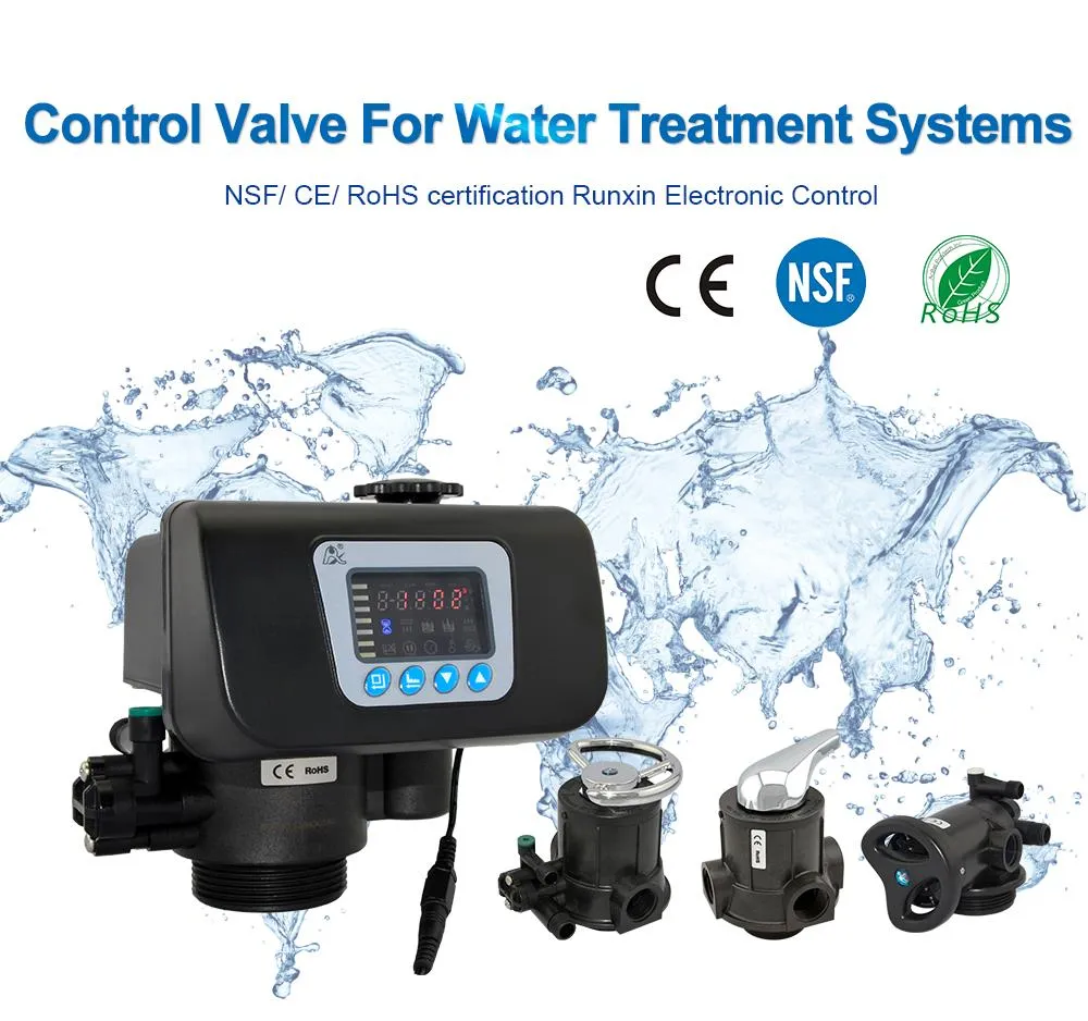 Water Treatment System Ion Exchange Resin Runxin Control Valve